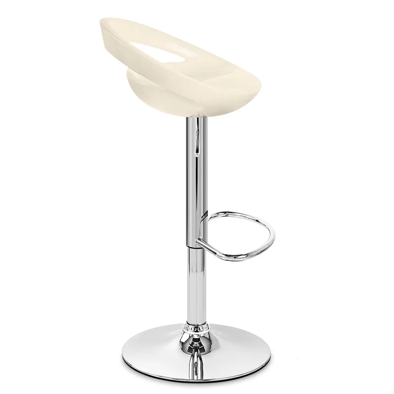 Chaise de Bar ABS Chrome - Crescent Crème
