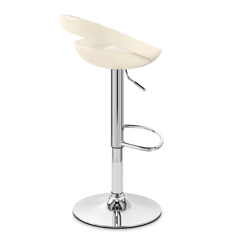 Chaise de Bar ABS Chrome - Crescent Crème