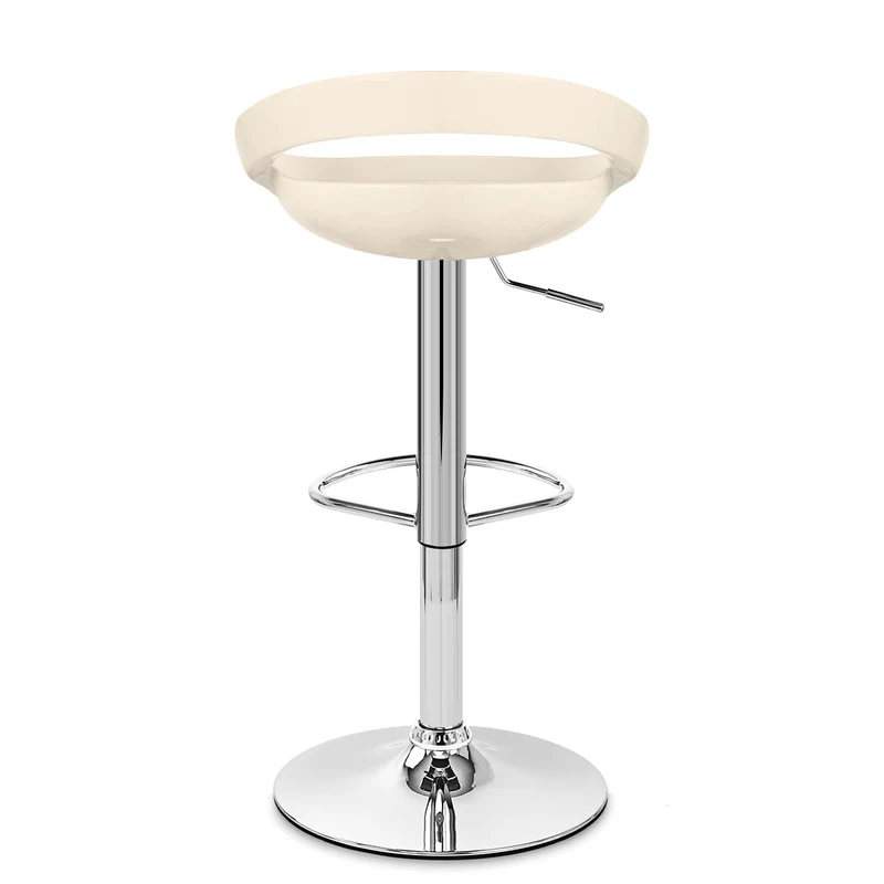 Chaise de Bar ABS Chrome - Crescent Crème