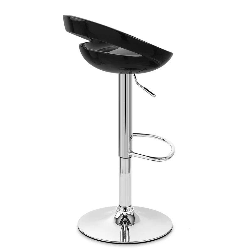 Chaise de Bar ABS Chrome - Crescent Noir