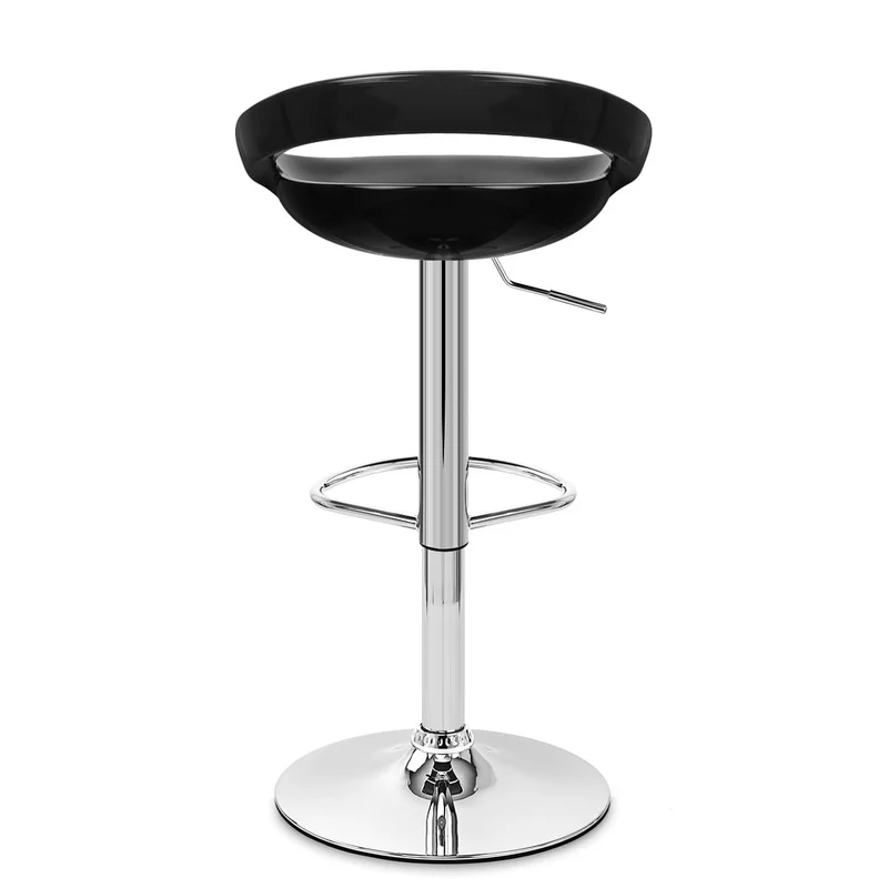 Chaise de Bar ABS Chrome - Crescent Noir