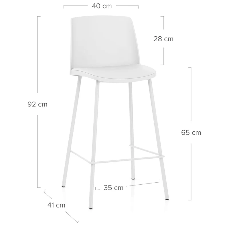 Tabouret de Bar - Cosmo Blanc