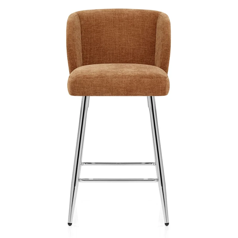 Tabouret de bar Tissu - Coast Marron
