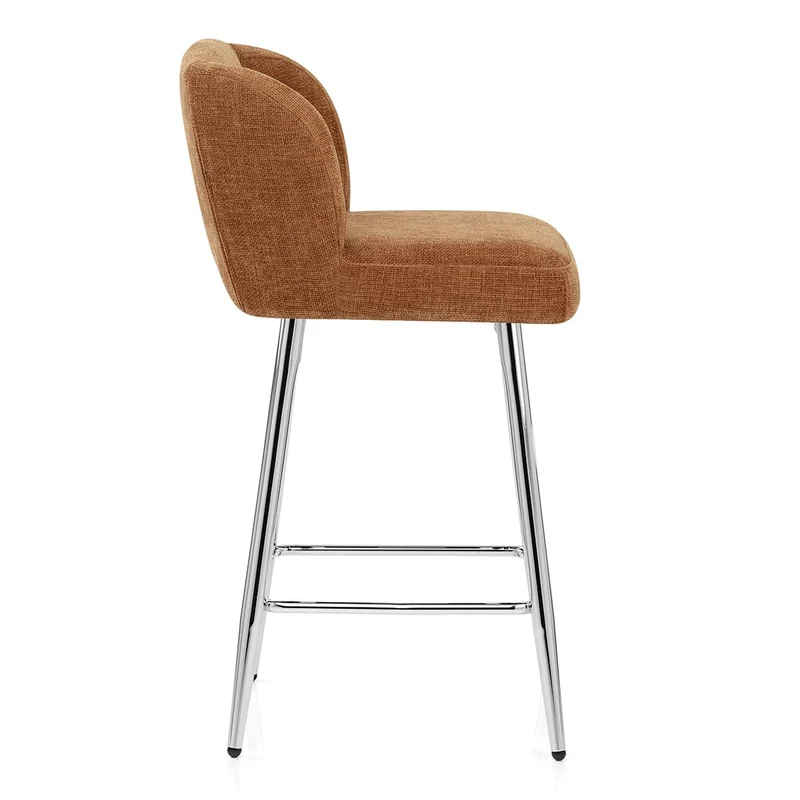 Tabouret de bar Tissu - Coast Marron