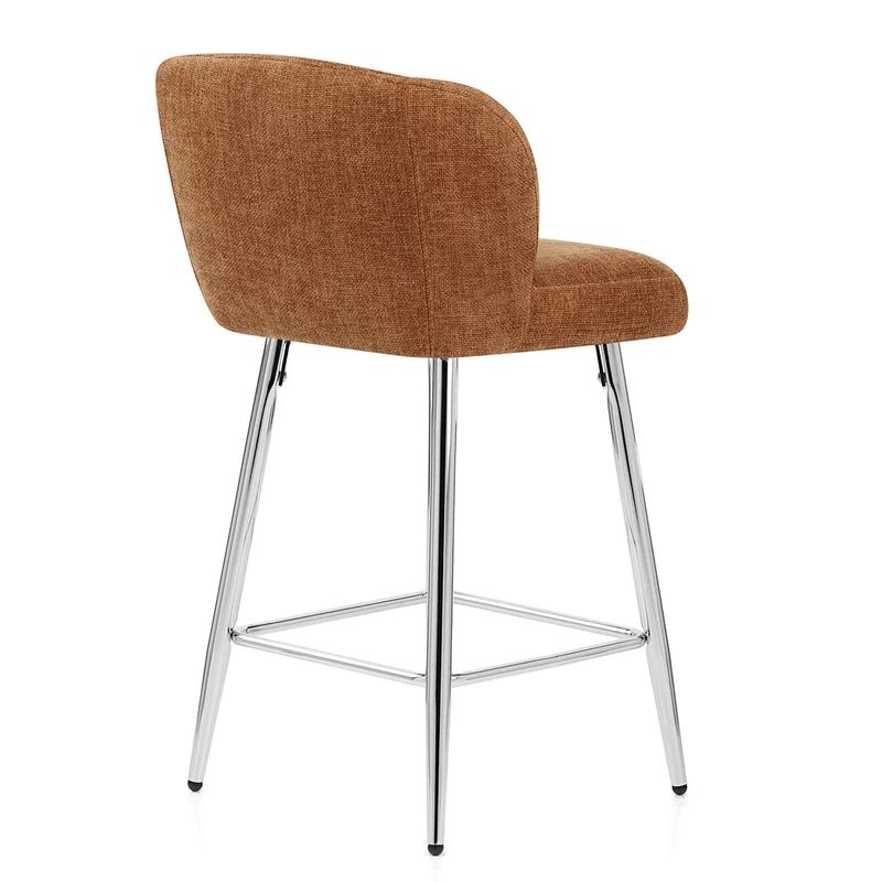 Tabouret de bar Tissu - Coast Marron