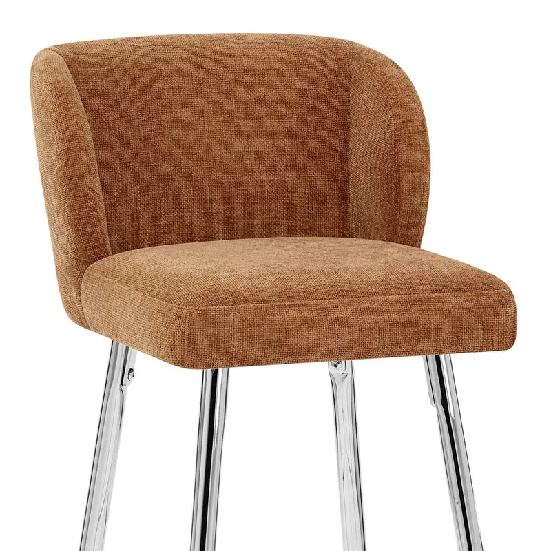 Tabouret de bar Tissu - Coast Marron