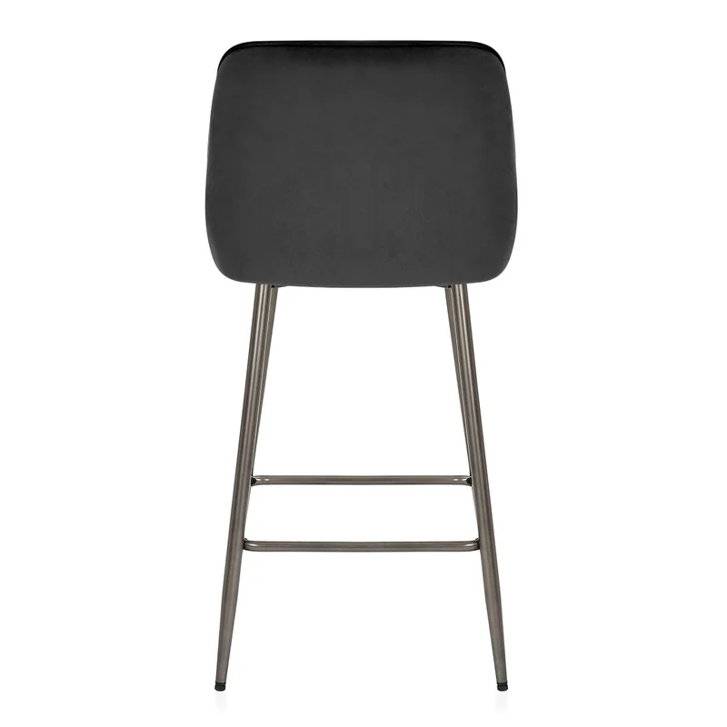 Tabouret de Bar Velours - Brisbane Noir