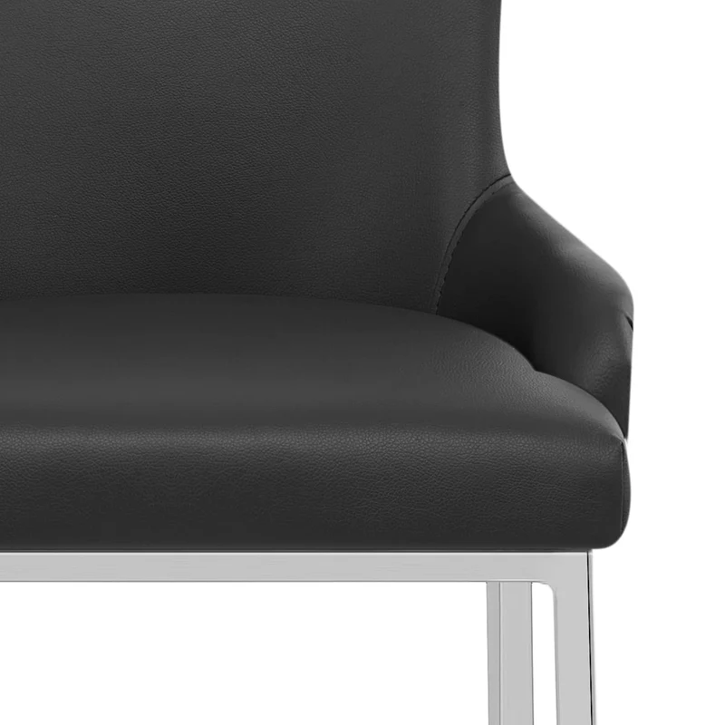 Chaise de Bar Faux Cuir - Bliss Noir