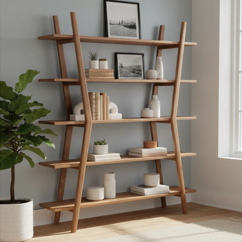 Etagere ouverte en bois massif acacia | Bunting