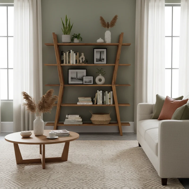 Etagere ouverte en bois massif acacia | Bunting