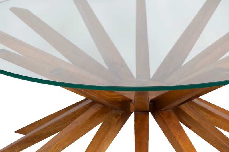 Table basse ronde 102, plateau verre | Karta