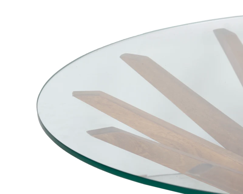 Table basse ronde 102, plateau verre | Karta