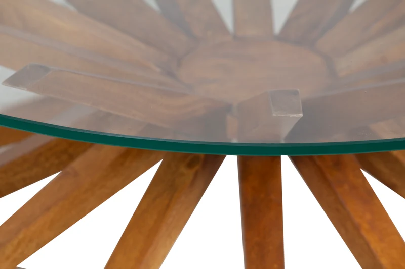 Table basse ronde 102, plateau verre | Karta