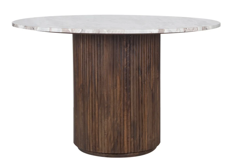 Table a manger ronde plateau marbre | Manguier Kfir III