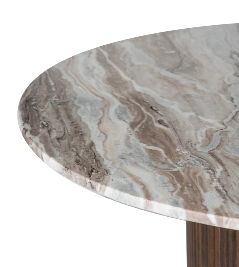 Table a manger ronde plateau marbre | Manguier Kfir III