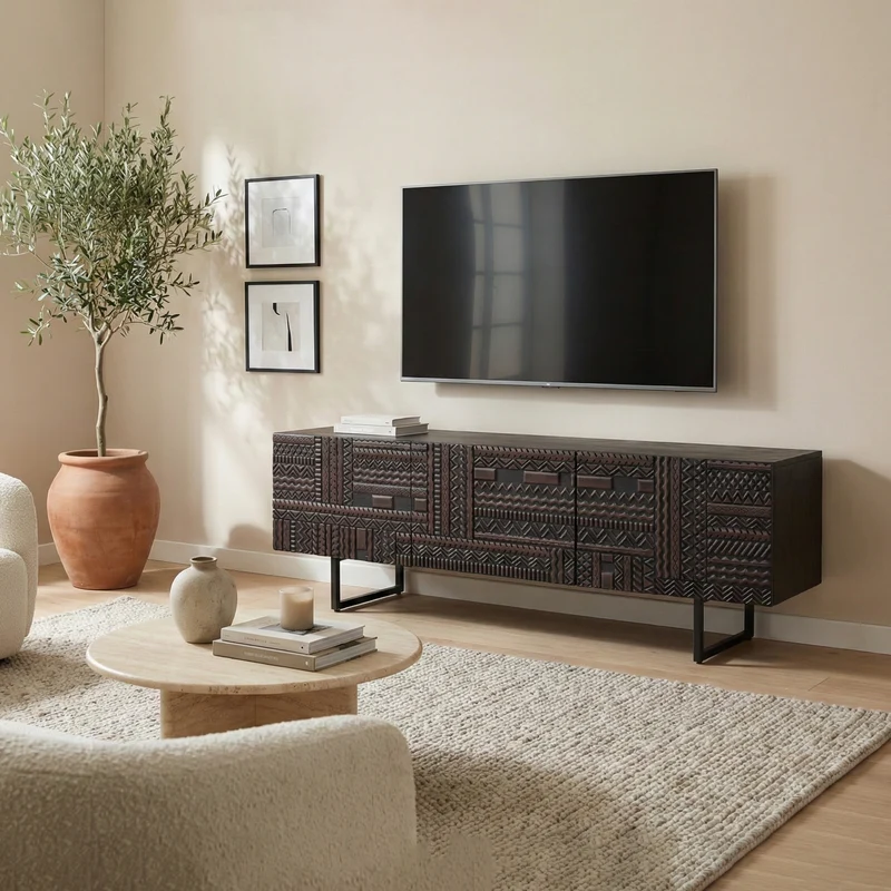 Meuble TV 3 Portes 160 CM | Havana