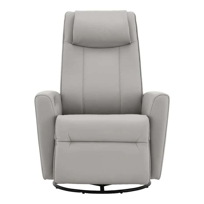Fauteuil berçant, pivotant et inclinable motorisé en cuir - 2560