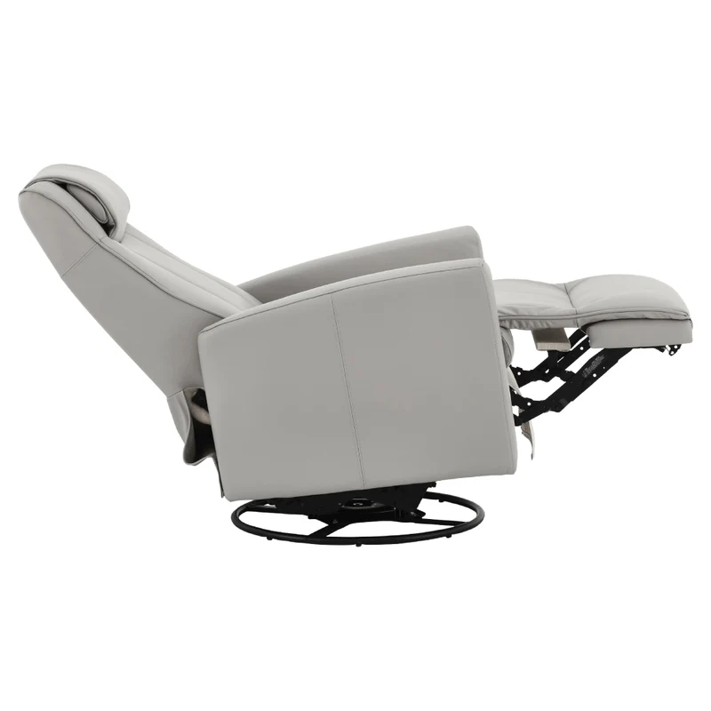Fauteuil berçant, pivotant et inclinable motorisé en cuir - 2560