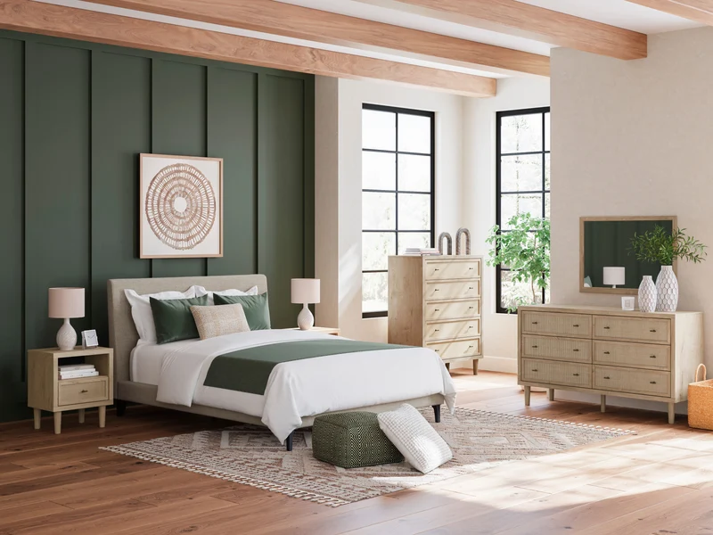 Mobilier de chambre à coucher 6 pièces Grand lit - Cielden