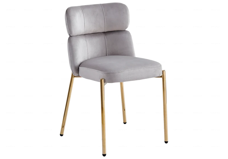 Table ovale pierre noir et 4 chaises doré – Nora