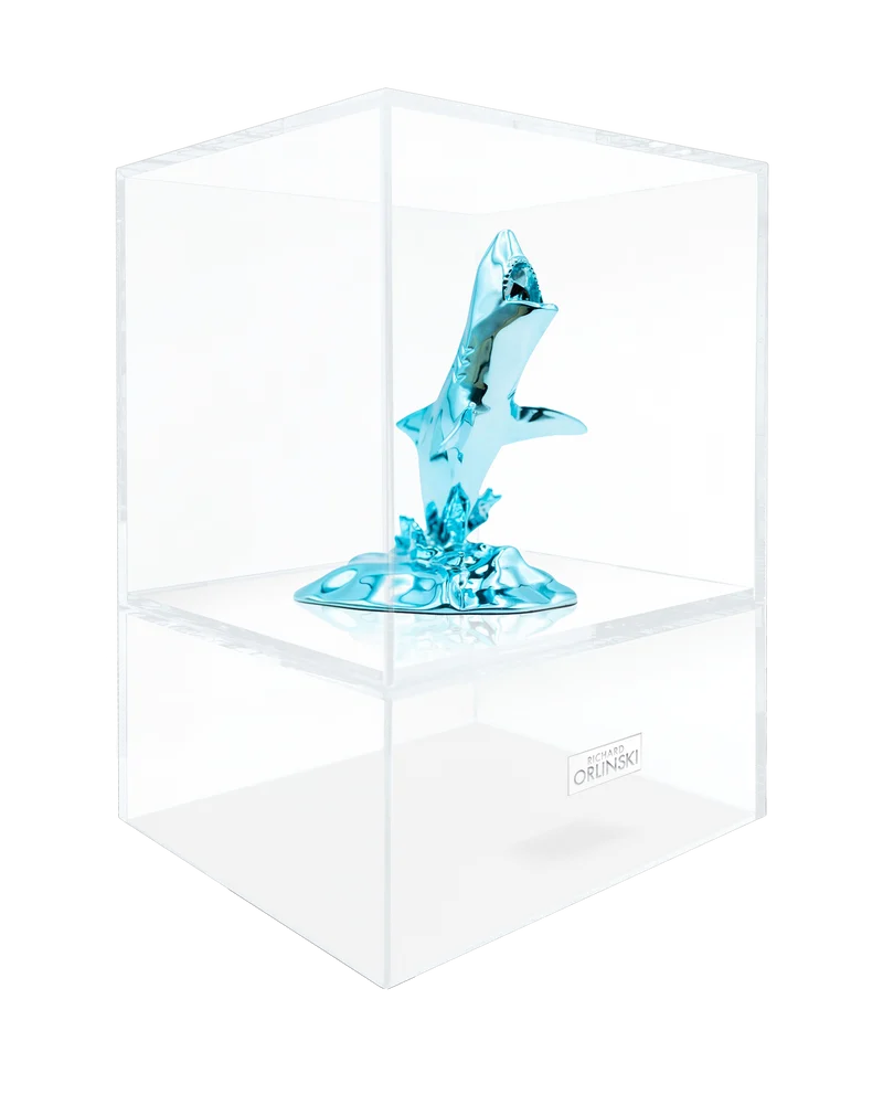 Sculpture Requin Richard ORLINSKI + Vitrine
