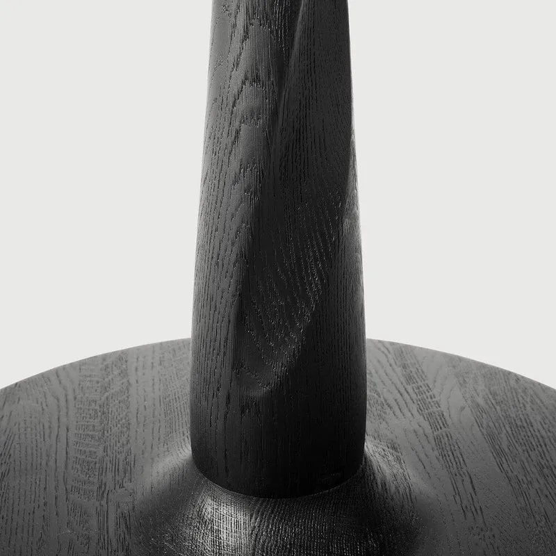 Table à manger ronde Ethnicraft - Torsion chêne noir