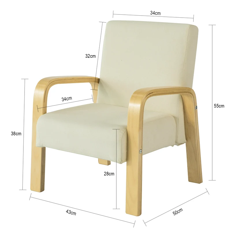 SoBuy KMB20-W Fauteuil Enfant avec accoudoirs Relaxant canapé Chaise Confortable