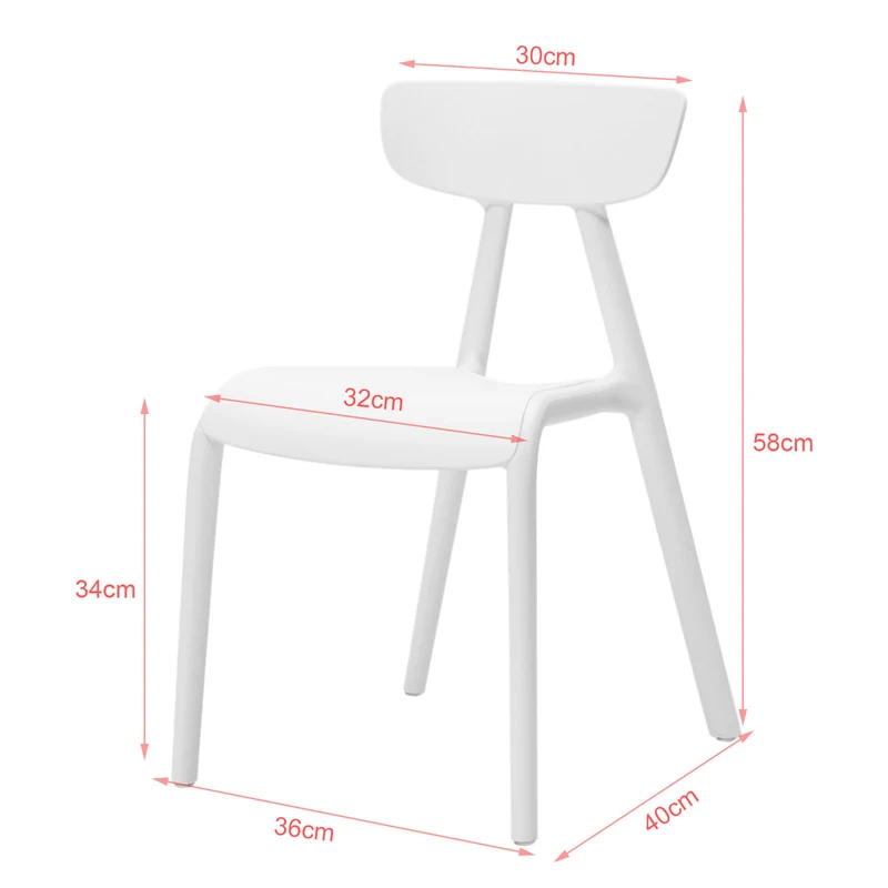 SoBuy KMB15-Wx2 Lot de 2 Chaise Enfant Design Chaise pour Enfants