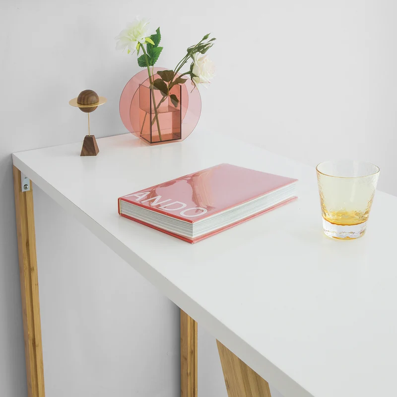 SoBuy FWT56-W Table de Bar Table Haute de Bar Mange-Debout Cuisine