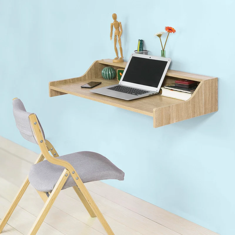 SoBuy FWT47-N Table murale Table de cuisine Bureau informatique