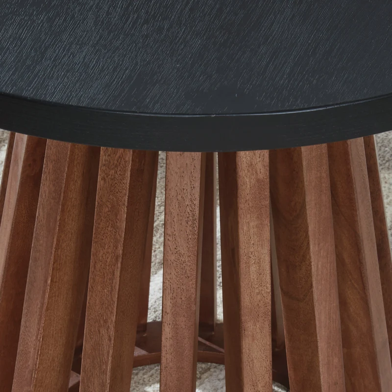Table de bout en bois/MDF bicolore - Kallari