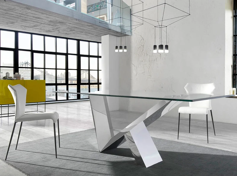 Table à manger design "V"