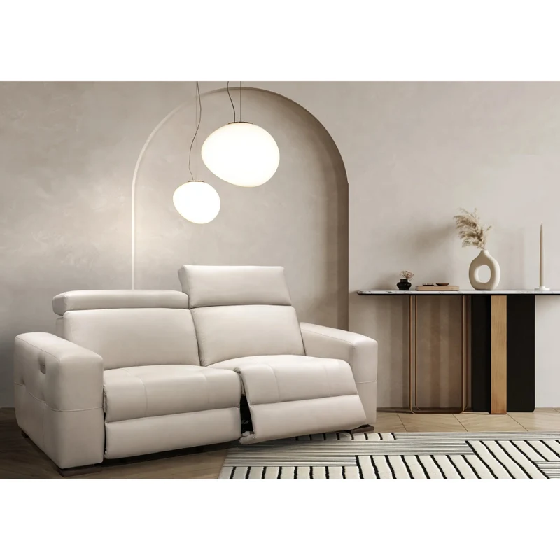 Sofa condo inclinable motorisé en tissu - Dante