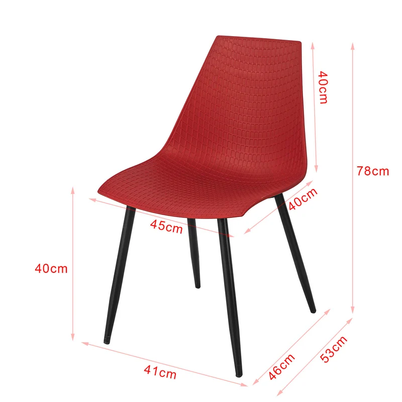 SoBuy FST60-Rx2 Lot de 2 chaises de Salle à Manger Cuisine Salle à Manger