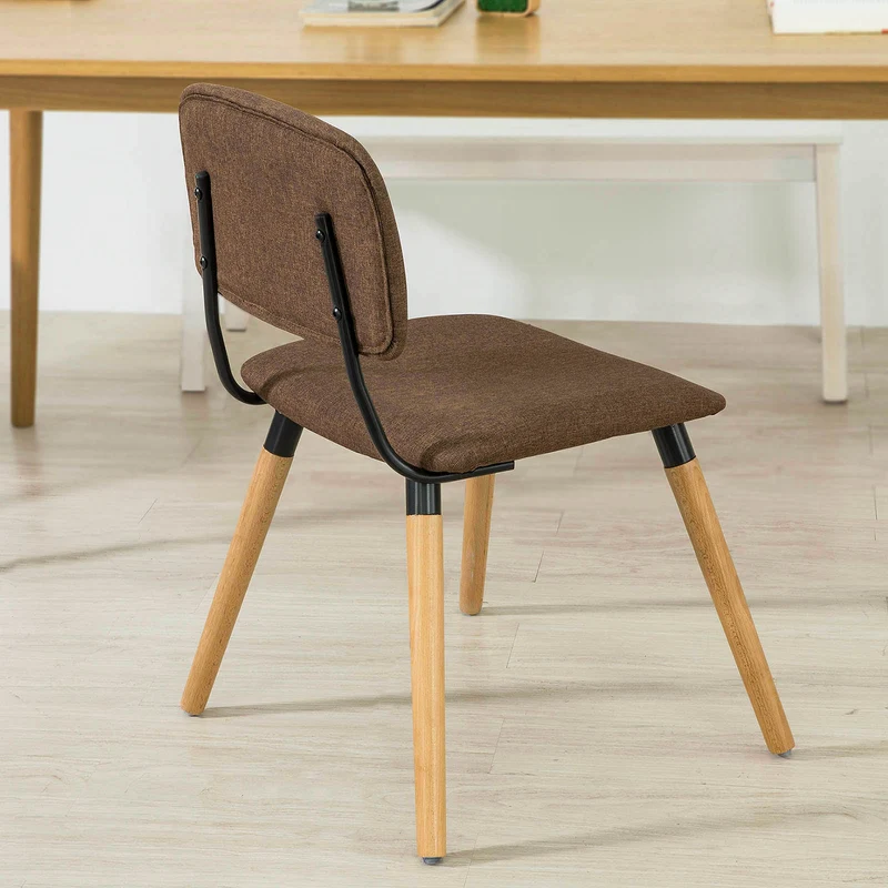 SoBuy FST54-BR Cuisine Chaise de Bureau à Manger avec Dossier de Siège Rembourré