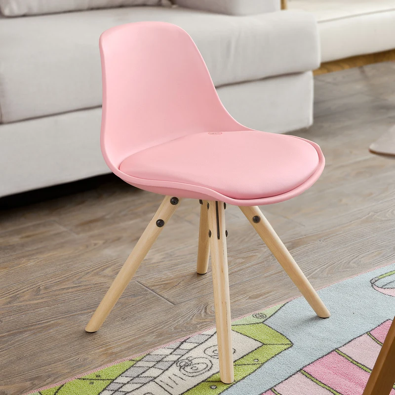 SoBuy FST46-P Chaise Enfant Fauteuil Confortable en Bouleau pour enfant avec assise rembourrée
