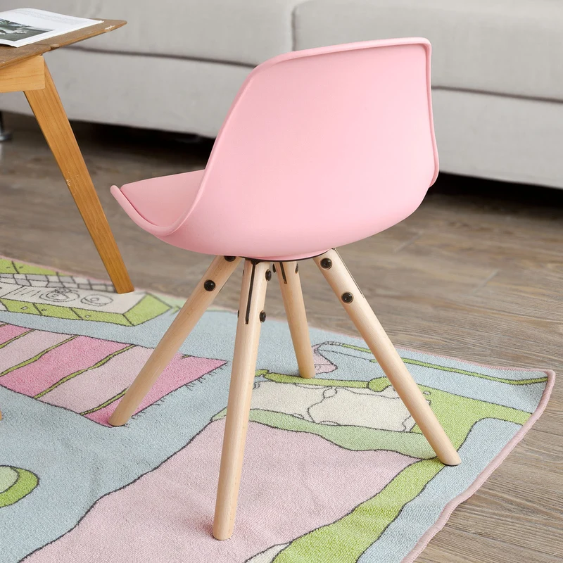 SoBuy FST46-P Chaise Enfant Fauteuil Confortable en Bouleau pour enfant avec assise rembourrée