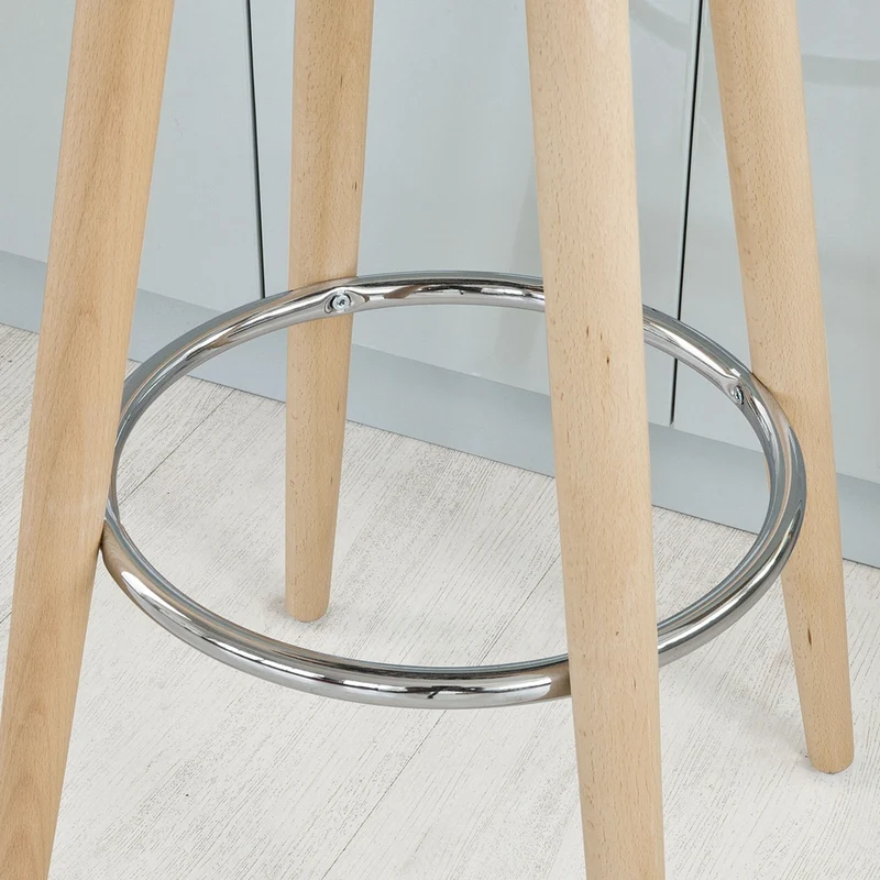 SoBuy FST34-W Tabouret de bar cuisine avec repose-pieds haute qualité