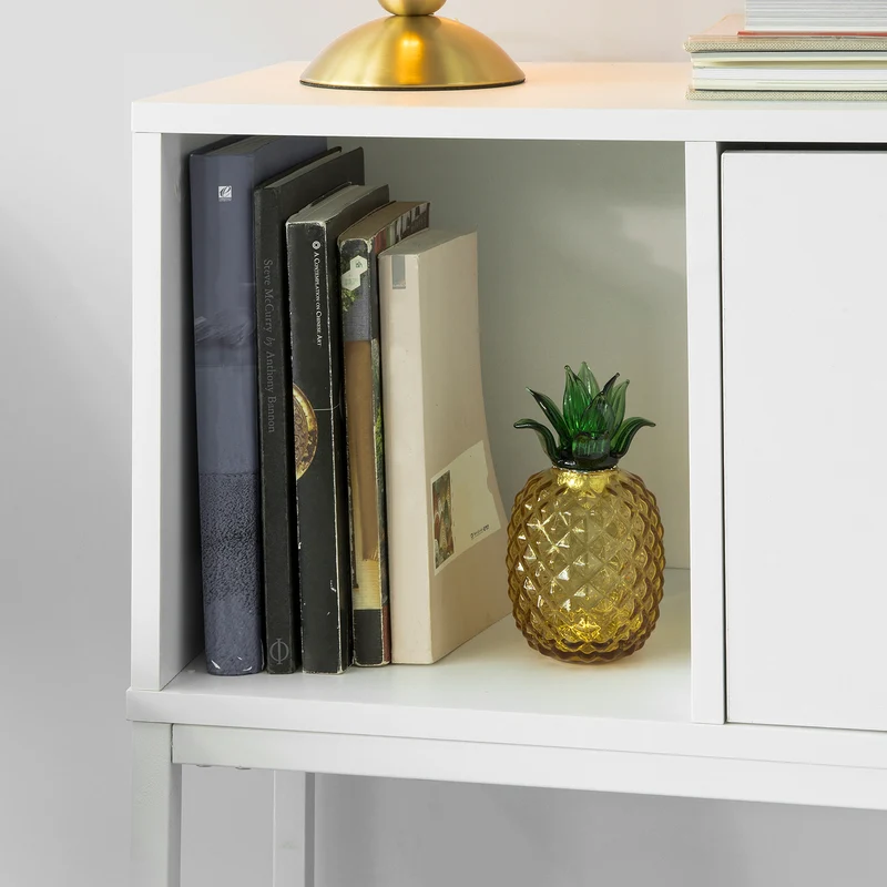 SoBuy FSB21-W Table Console Table d'appoint Table d'Entrée Bureau Informatique pour Ordinateur