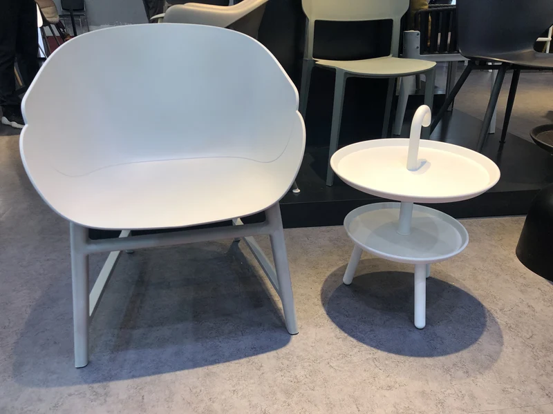 SoBuy FBT71-W Table d’Appoint Design Guéridon Table Basse à 2 Niveaux de Haute Qualité