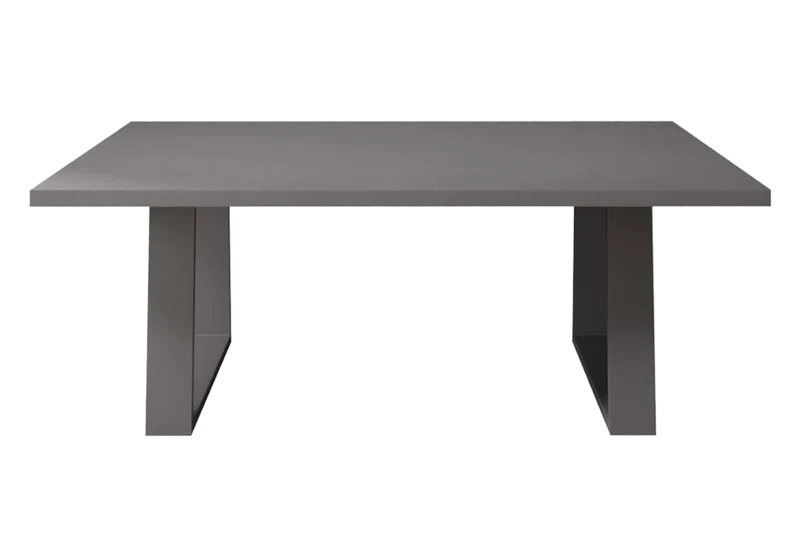 Table basse rectangulaire effet marbre et bois - Kali