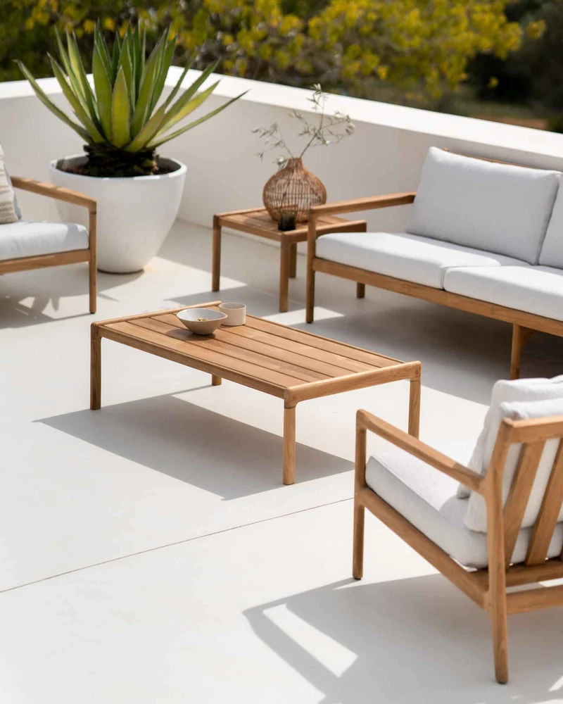 Ethnicraft Table Basse Extérieure Jack en Teck