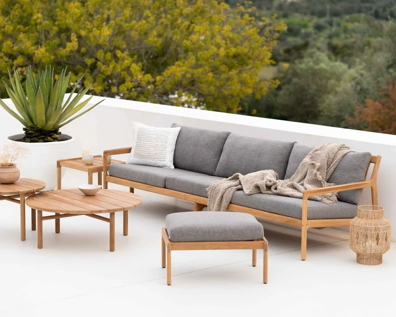 Ethnicraft Table Basse Extérieure Quatro en Teck
