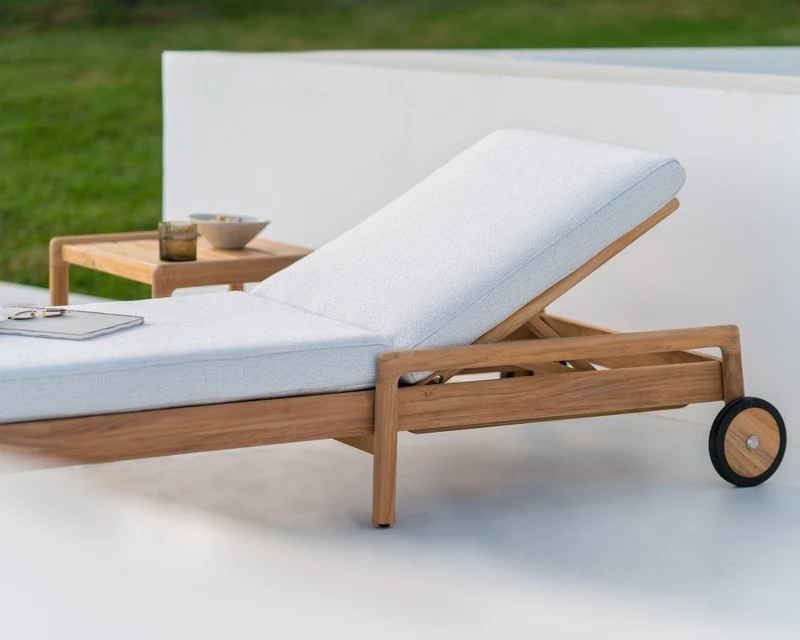 Chaise longue Ethnicraft - Jack coussin
