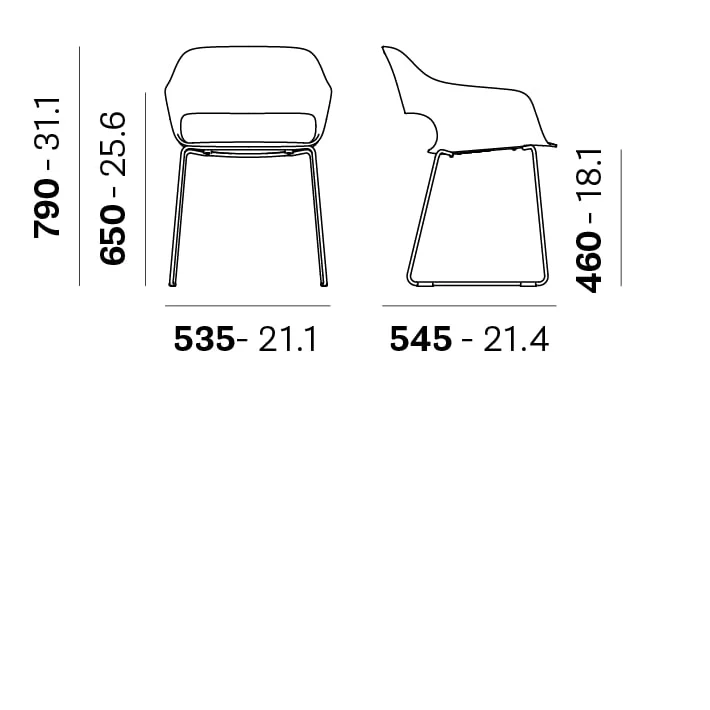 Chaise Pedrali - Babila 2745