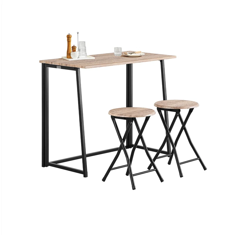 SoBuy OGT18-N Set de 1 Table + 2 Chaises Table à Manger Table de Cuisine