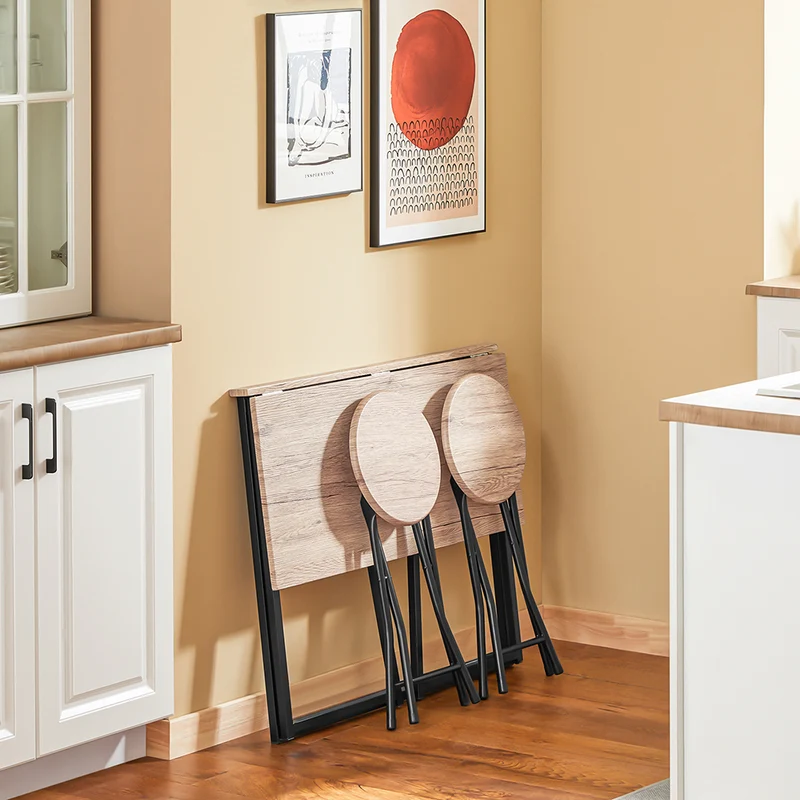 SoBuy OGT18-N Set de 1 Table + 2 Chaises Table à Manger Table de Cuisine