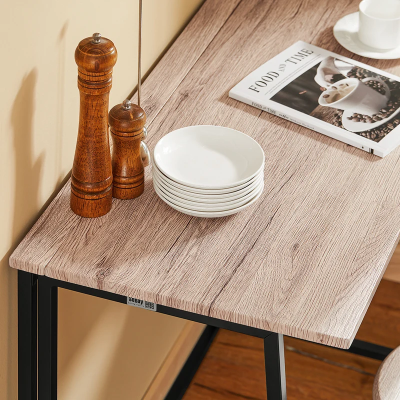 SoBuy OGT18-N Set de 1 Table + 2 Chaises Table à Manger Table de Cuisine
