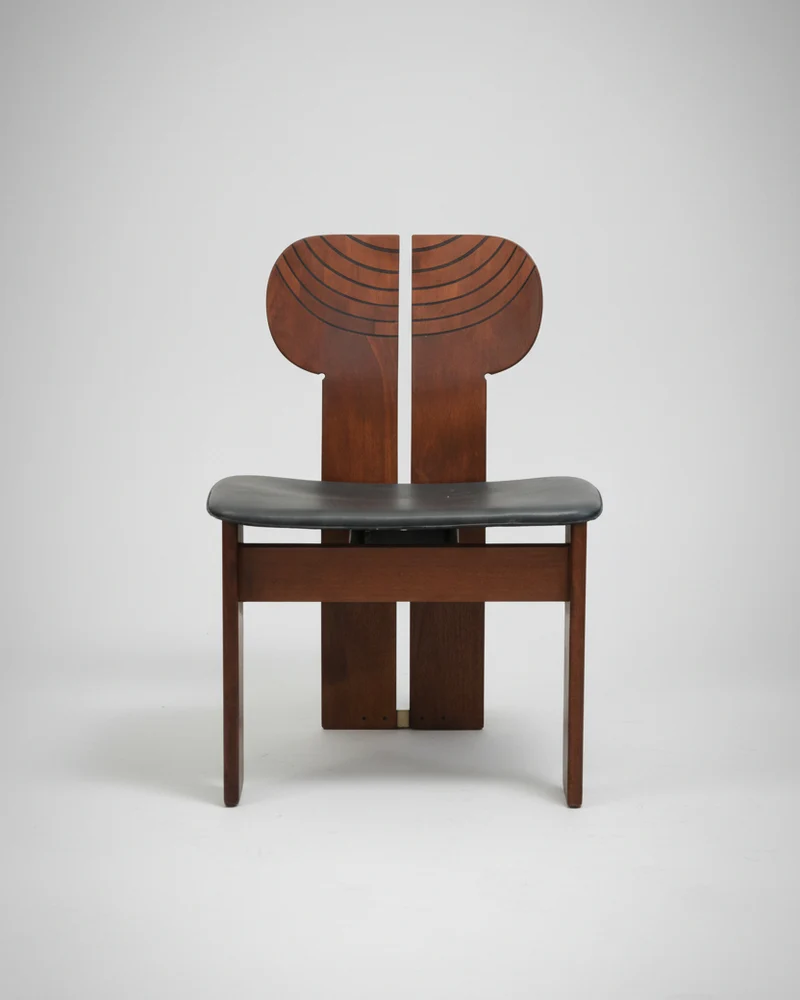 Set of 6 Africa Chair by Afra and Tobia Scarpa for Tacchini