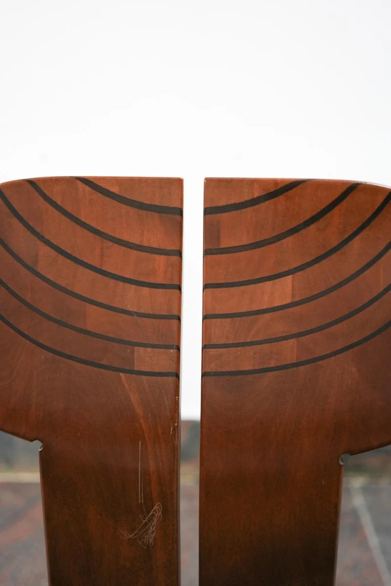 Set of 6 Africa Chair by Afra and Tobia Scarpa for Tacchini